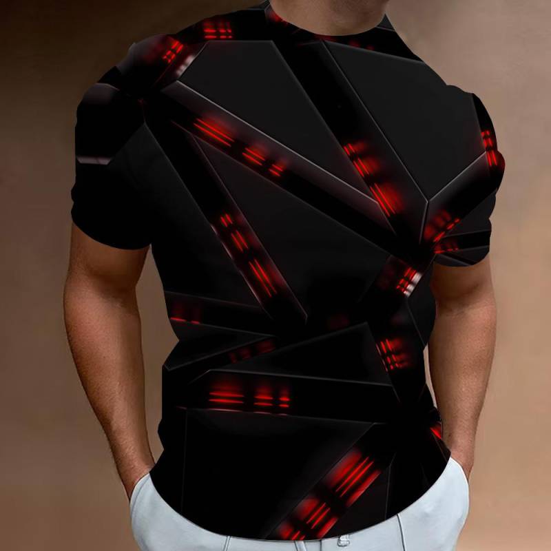 Herren-T-Shirt mit 3D-Aufdruck „Broken Rock“, für den Sommer, lässig, kurzärmelig, modisches, lässiges Sportshirt, lockere, übergroße T-Shirts für Männer XL Herren-T-Shirt mit 3D-Aufdruck „Broken Rock“, für den Sommer, lässig, kurzärmelig, modisches, lässiges Sportshirt, lockere, übergroße T-Shirts für Männer XL von Joom DACH