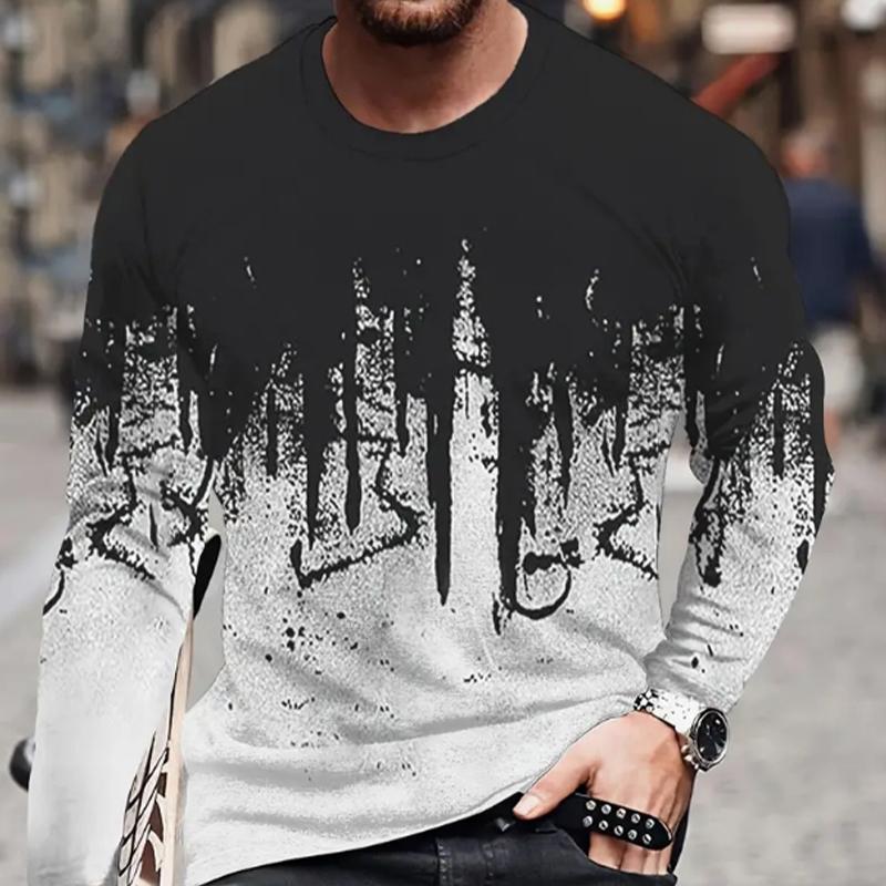Herren-T-Shirts mit Tier- und Hunde-Print, langärmelig, Rundhalsausschnitt, lässiger Pullover, Herrenbekleidung in Übergröße XS weiß Herren-T-Shirts mit Tier- und Hunde-Print, langärmelig, Rundhalsausschnitt, lässiger Pullover, Herrenbekleidung in Übergröße XS weiß von Joom DACH