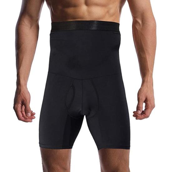 Herren Taillenformer Schlankmachend Elastisch Hohe Taille Bauchkontrolle Skinny Übung Kompression Flacher Bauch Herren Boxershorts Herrenbekleidung 2XL schwarz von Joom DACH