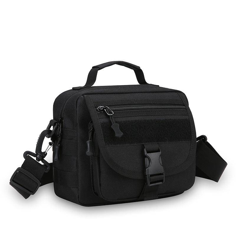 Herren Taktische Camouflage Umhängetasche - Vintage Nylon Brusttasche (Vintage Armee Umhängetasche für Jagd/Outdoor) schwarz von Joom DACH