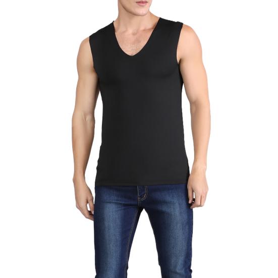 Herren Tank Top Sommer Fitness Tanktop Einfarbig Nahtlos Übergröße V-Ausschnitt Ärmellos Dehnbar Weich Atmungsaktiv Schnelltrocknend Pullover Lässig Herren Gym Sport Tank Top L von Joom DACH