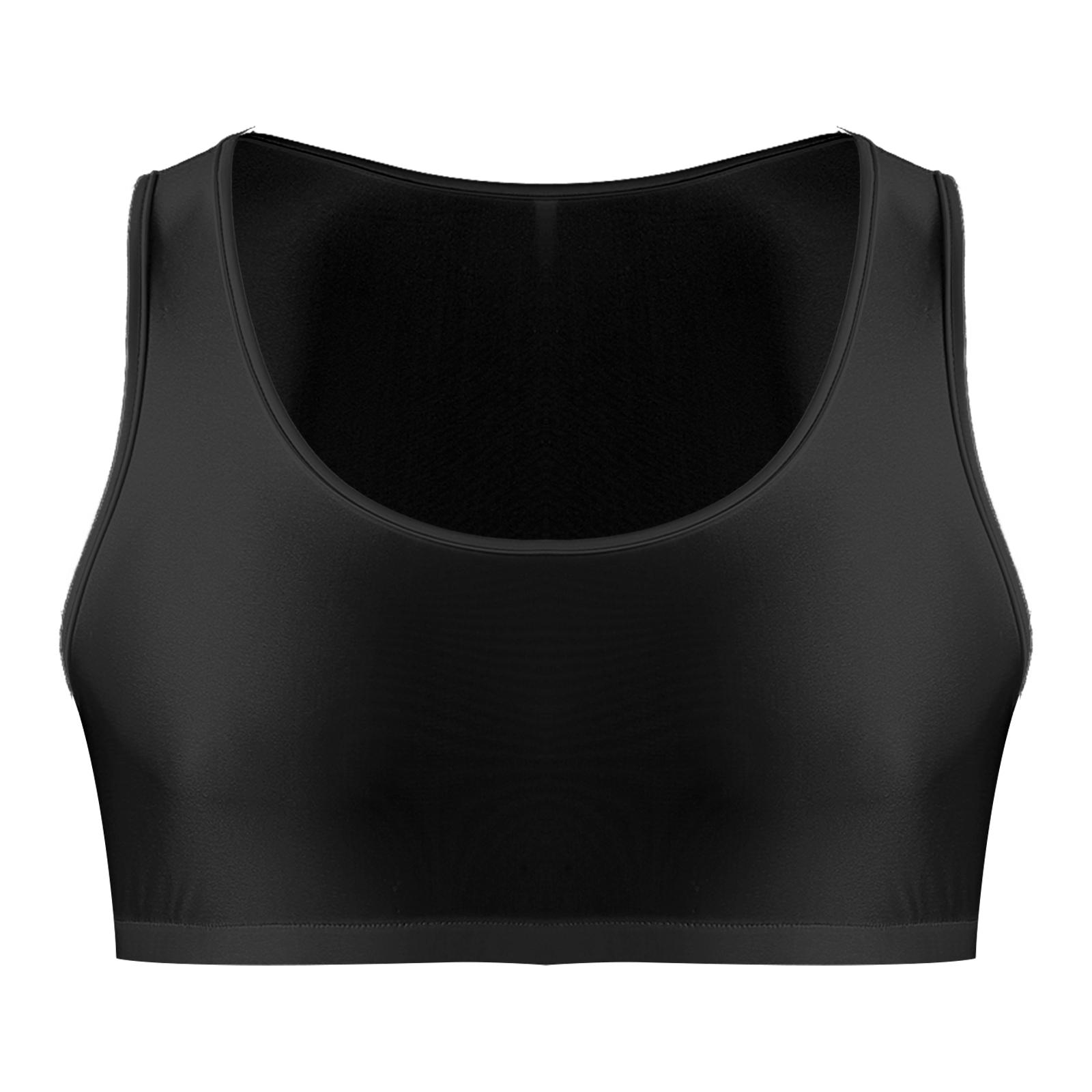 Herren Tank Top mit V-Ausschnitt, ärmellos, Y-Rücken, Muskelshirt, Halb-Crop, T-Shirt, Fitness, Fitnessstudio, Sport-BH, Weste L schwarz von Joom DACH