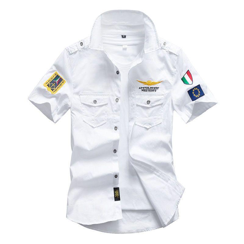 Herren Taschen Hemden Sommer Kurzarmhemd Lässig Grün Frühling XXL weiß von Joom DACH