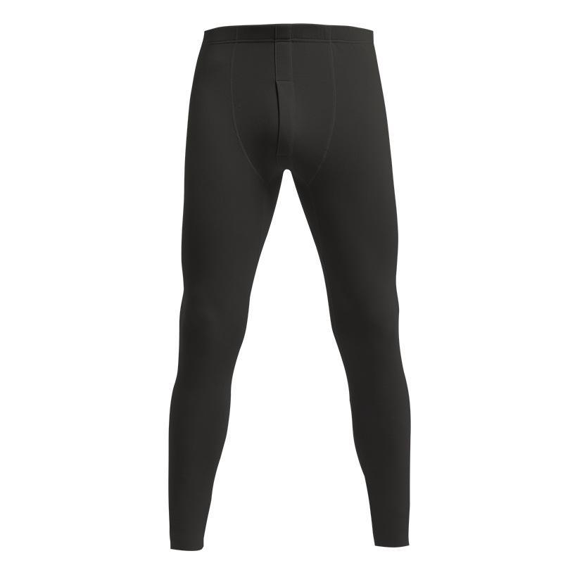 Herren Thermo-Leggings mit hoher Taille – weiche Baumwoll-Wollhose für Herbst/Winter XXL schwarz von Joom DACH