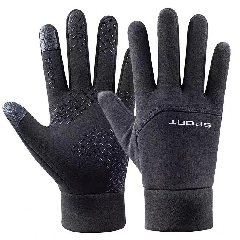 Herren Thermo-Touchscreen-Handschuhe - Winterwärme mit Passform, -Rutsch-Griff & Vollfingerbedeckung, Winterfäustlinge für Herren M schwarz von Joom DACH