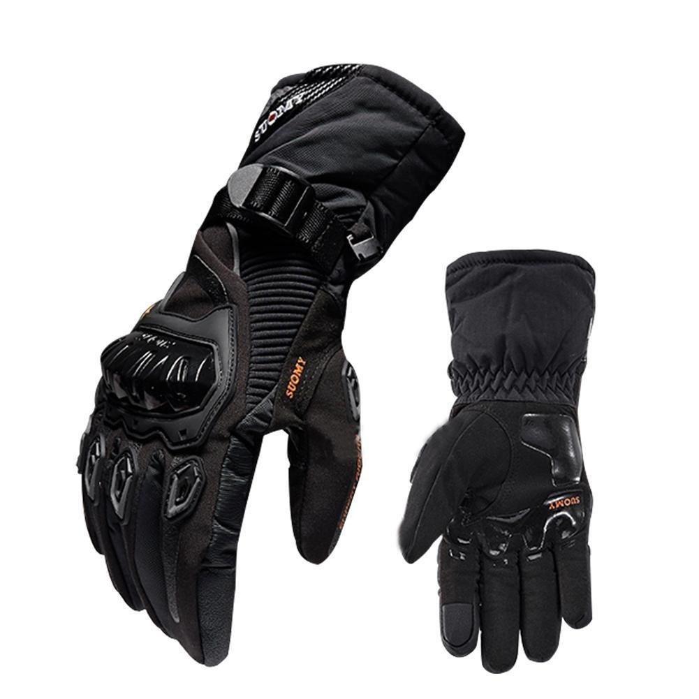 Herren-Thermohandschuhe für den Winter, Outdoor-Sport, wasserdicht und winddicht, -30/-40 °C, Thermo-Handschuhe für Motorrad, Ski, Snowboard, Touchscreen XL schwarz von Joom DACH