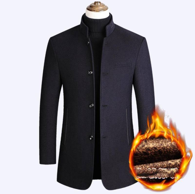 Herren Trenchcoats aus Wolle und Kaschmir, Blazer, Jacken, Stehkragen, Business Casual, Anzüge, Mäntel, Winterjacken und -mäntel L dunkelblaue Herren Trenchcoats aus Wolle und Kaschmir, Blazer, Jacken, Stehkragen, Business Casual, Anzüge, Mäntel, Winterjacken und -mäntel L dunkelblaue von Joom DACH
