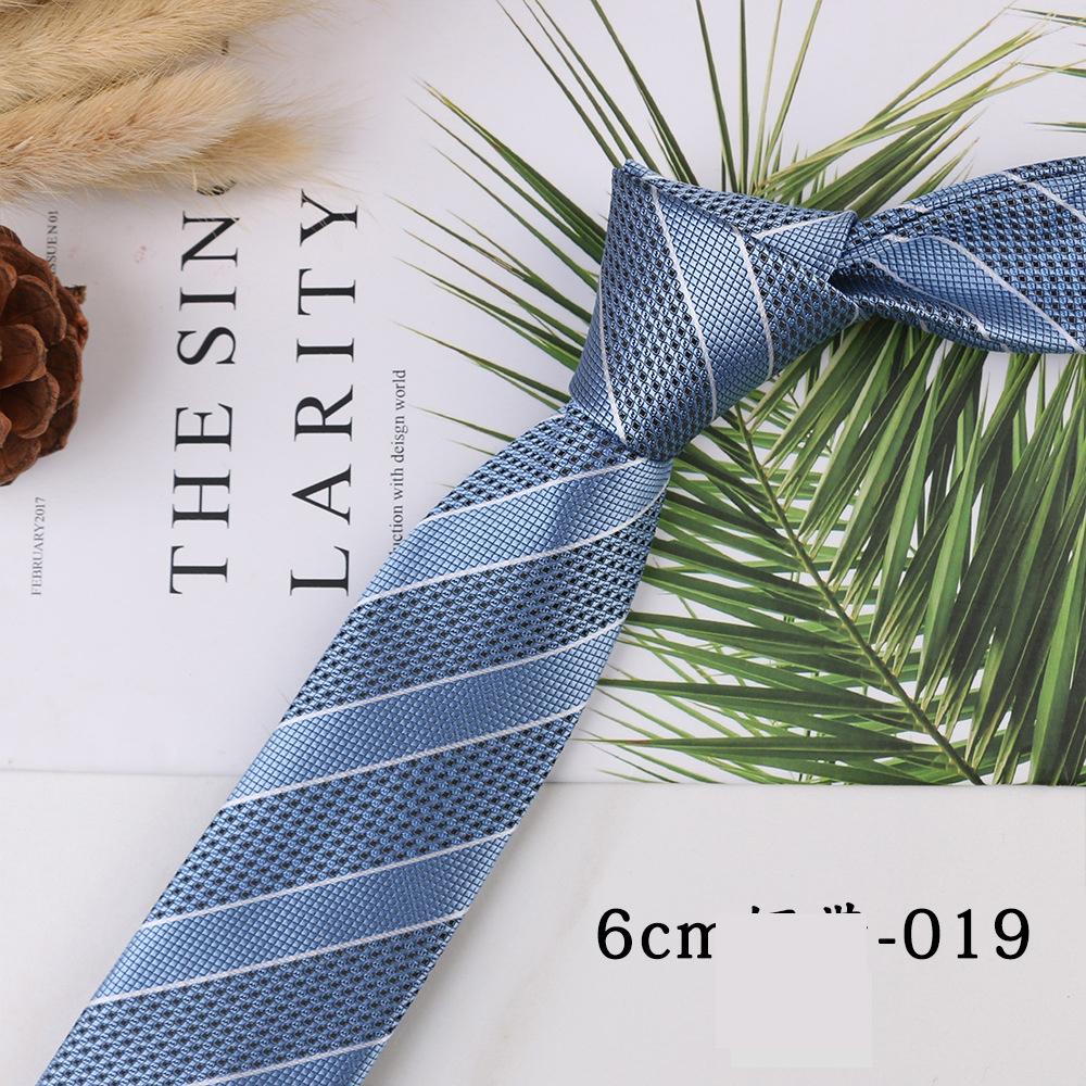 Herren Trend Business Casual Schmale 6cm Polyester Jacquard Krawatte Einfarbig Gestreifte Krawatte von Joom DACH