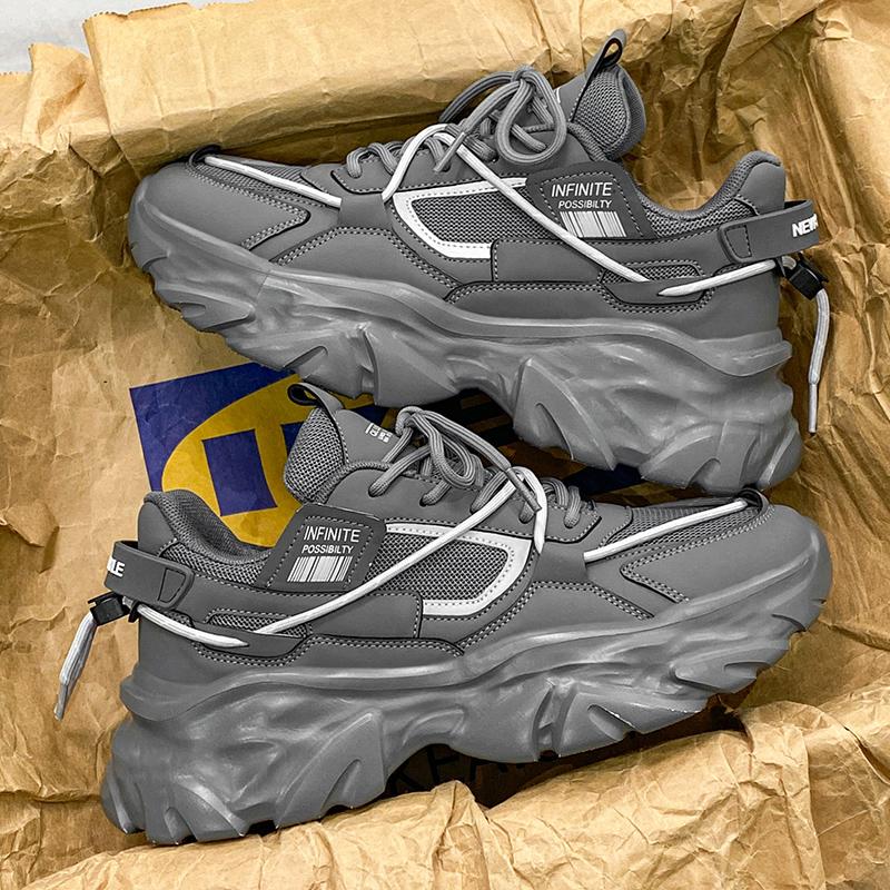 Herren Trend Laufschuhe Street Hiphop Skateboard Schuhe Klobige Bequeme Weiche Lässige Sneaker Herren Tenis Masculino Schuhwerk Männlich 39 von Joom DACH