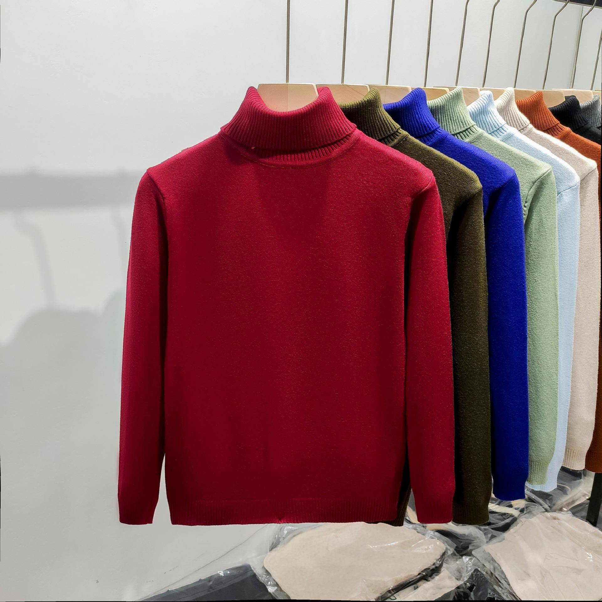 Herren Trendmarken Rollkragenpullover - Locker, Warm, Dick, für Herbst/Winter 2XL von Joom DACH