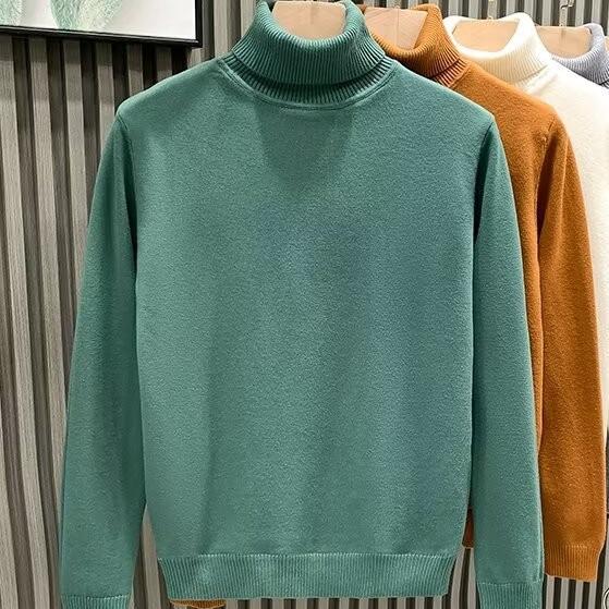 Herren Trendmarken Rollkragenpullover - Locker, Warm, Dick, für Herbst/Winter L von Joom DACH