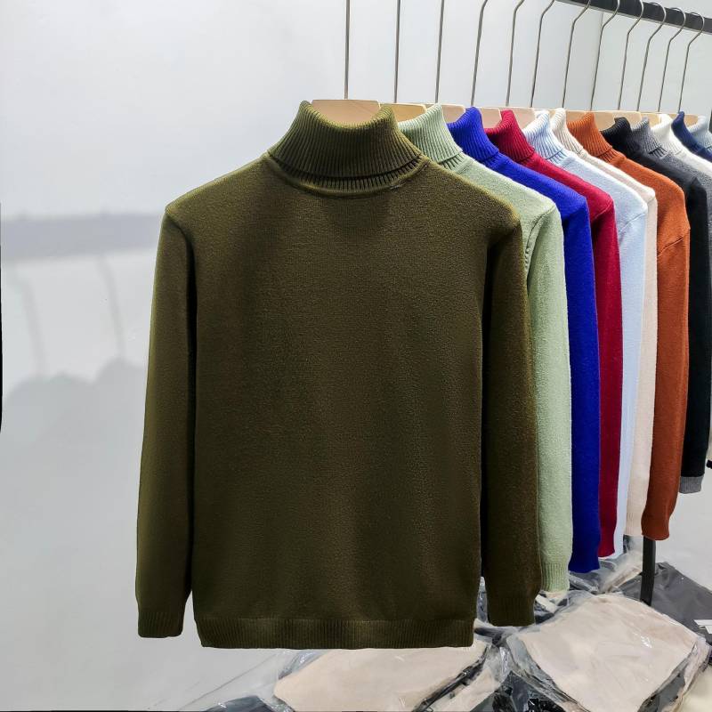 Herren Trendmarken Rollkragenpullover - Locker, Warm, Dick, für Herbst/Winter M von Joom DACH