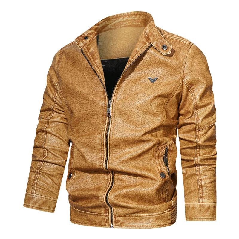 Herren Übergröße Herbst Wintermantel Freizeitjacke Grenzüberschreitende Stehkragenjacke XXXXL blau von Joom DACH