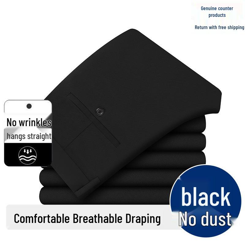 Herren Übergröße Lässige Elastische Anzughose - Slim Fit, Knitterfrei, Business Formelle Hose 42 (Waist 3.2 Chinese Size) von Joom DACH