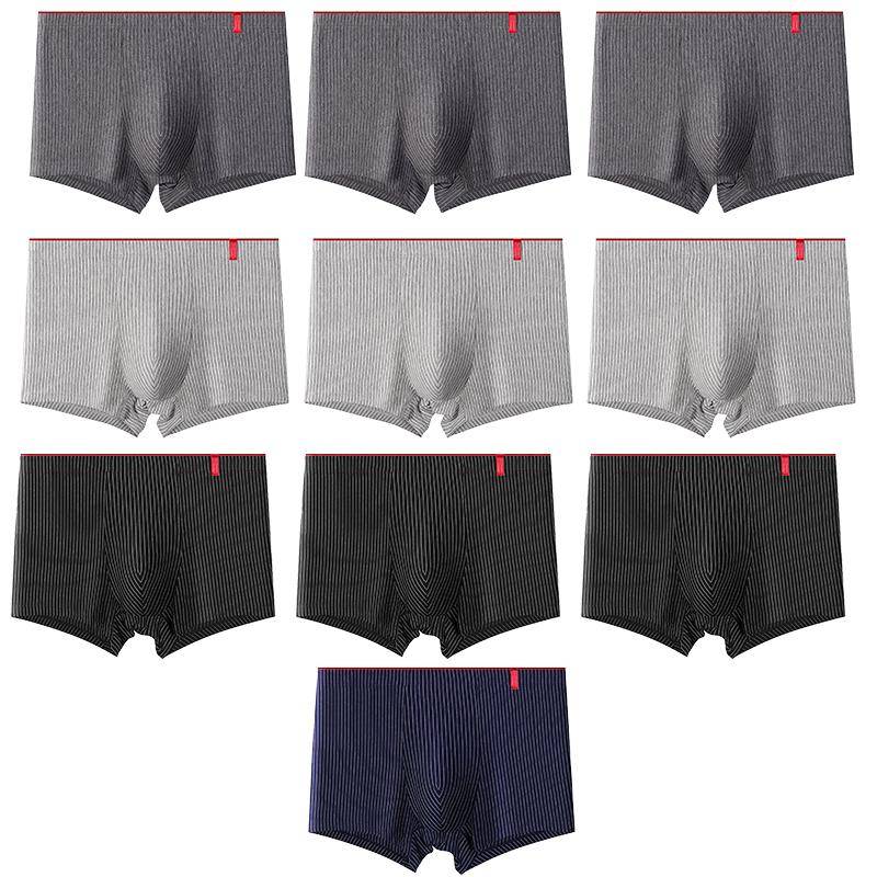 Herren Übergröße Slips Streifen Boxershorts Boxer Bequem Baumwolle Herren Slip Unterwäsche Shorts L-4XL 2XL von Joom DACH