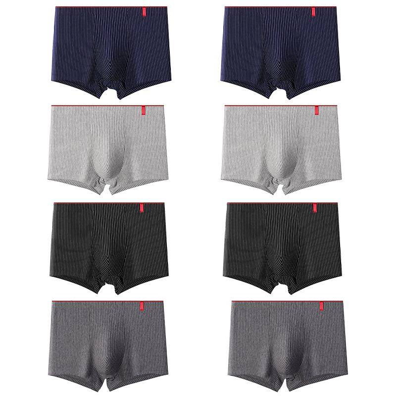 Herren Übergröße Slips Streifen Boxershorts Boxer Bequem Baumwolle Herren Slip Unterwäsche Shorts L-4XL 2XL gold von Joom DACH