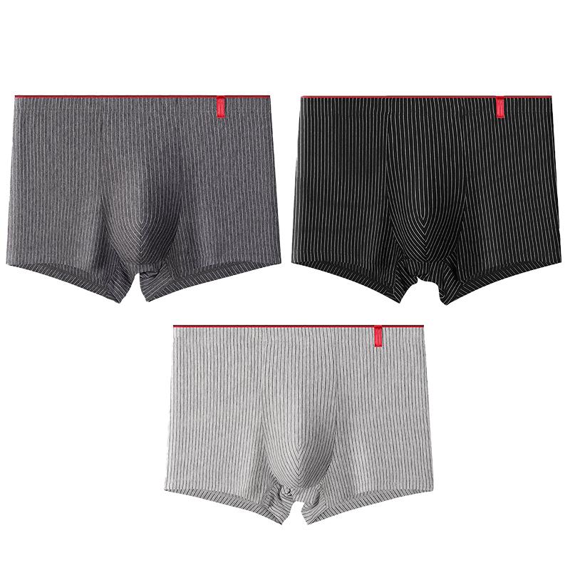Herren Übergröße Slips Streifen Boxershorts Boxer Bequem Baumwolle Herren Slip Unterwäsche Shorts L-4XL 3XL braun von Joom DACH