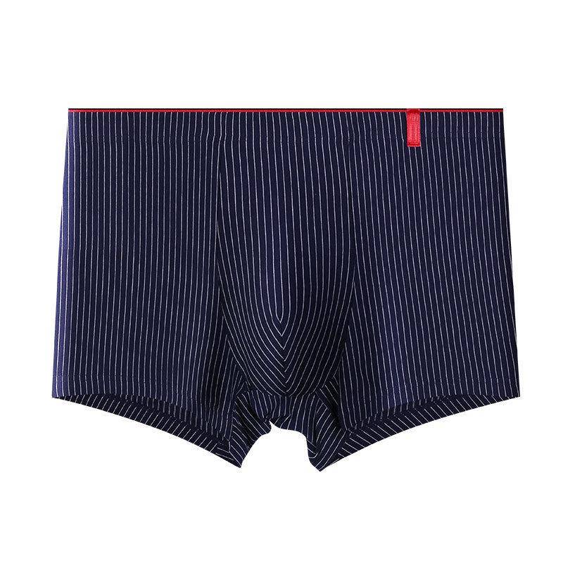 Herren Übergröße Slips Streifen Boxershorts Boxer Bequem Baumwolle Herren Slip Unterwäsche Shorts L-4XL 4XL blau von Joom DACH