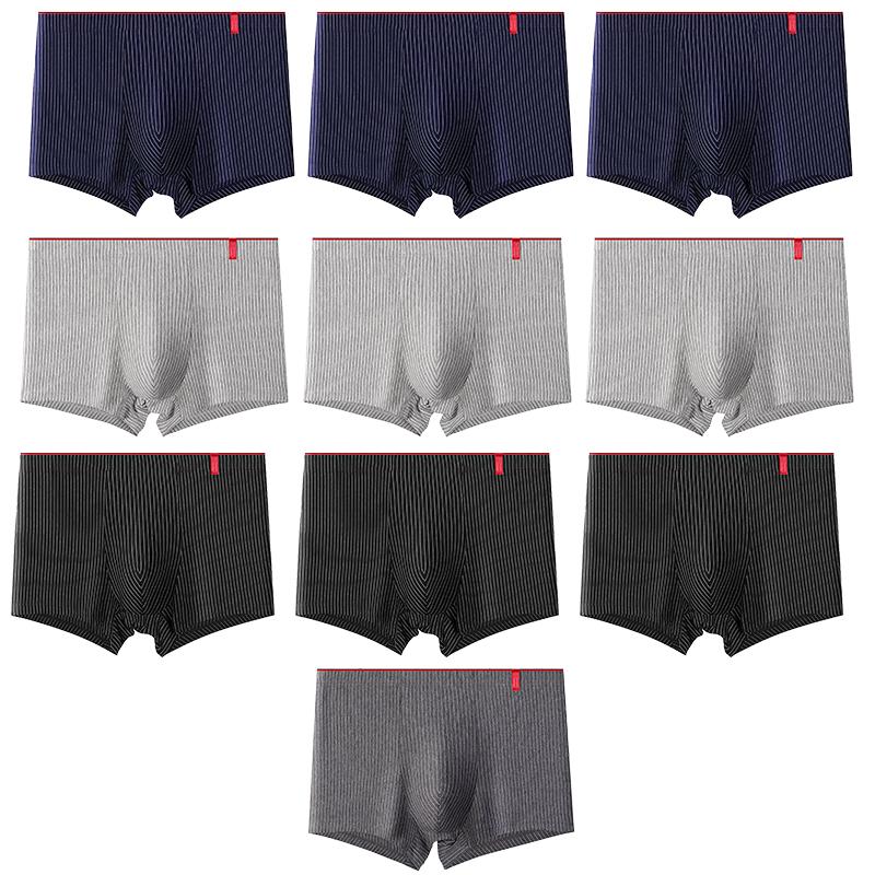 Herren Übergröße Slips Streifen Boxershorts Boxer Bequem Baumwolle Herren Slip Unterwäsche Shorts L-4XL 4XL bunt von Joom DACH
