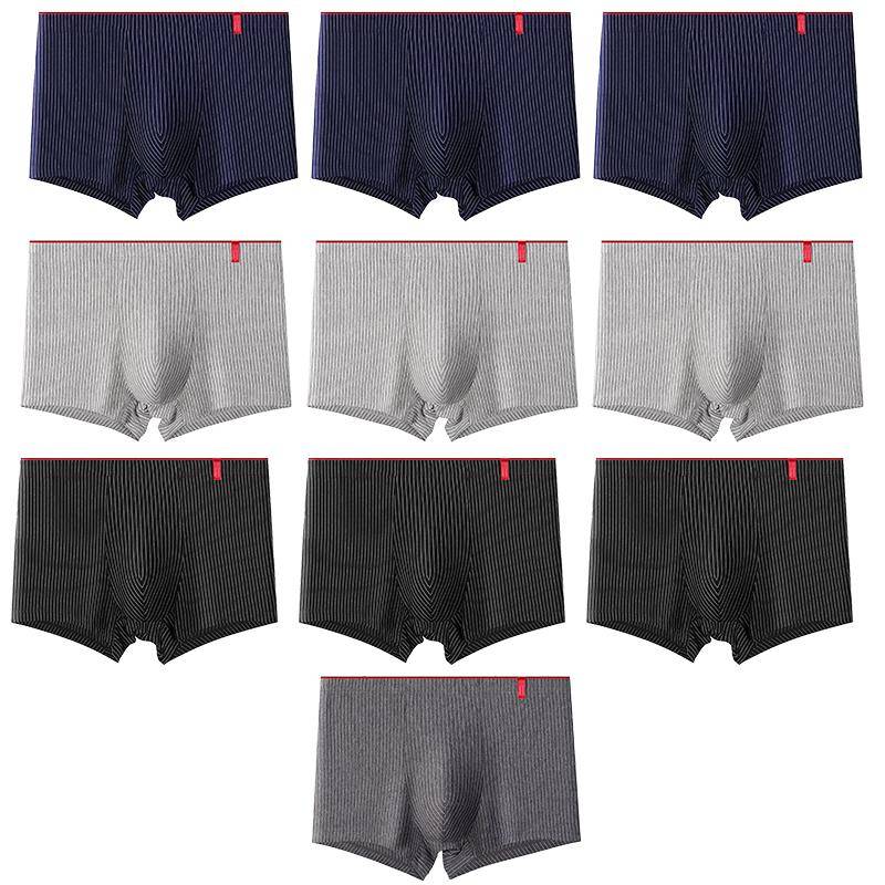 Herren Übergröße Slips Streifen Boxershorts Boxer Bequem Baumwolle Herren Slip Unterwäsche Shorts L-4XL 4XL bunt von Joom DACH