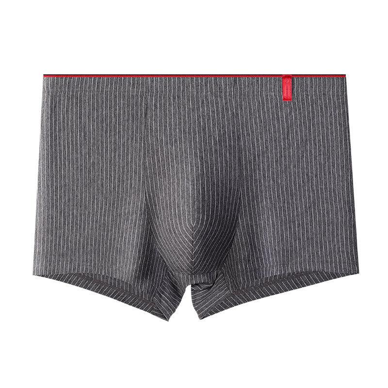 Herren Übergröße Slips Streifen Boxershorts Boxer Bequem Baumwolle Herren Slip Unterwäsche Shorts L-4XL 4XL dunkelgraue von Joom DACH