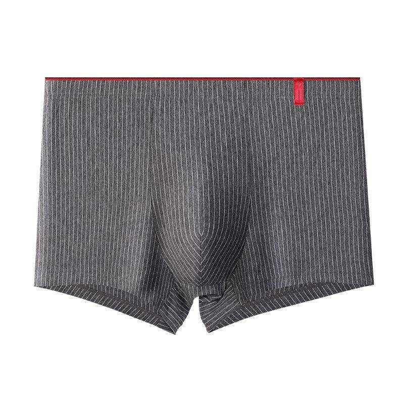 Herren Übergröße Slips Streifen Boxershorts Boxer Bequem Baumwolle Herren Slip Unterwäsche Shorts L-4XL 4XL dunkelgraue von Joom DACH