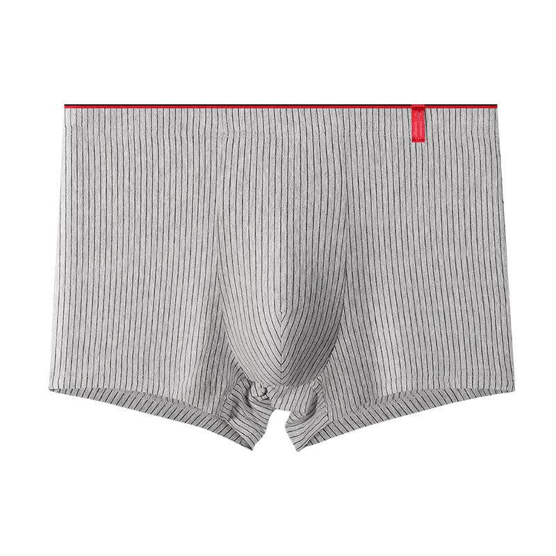 Herren Übergröße Slips Streifen Boxershorts Boxer Bequem Baumwolle Herren Slip Unterwäsche Shorts L-4XL 4XL grau von Joom DACH