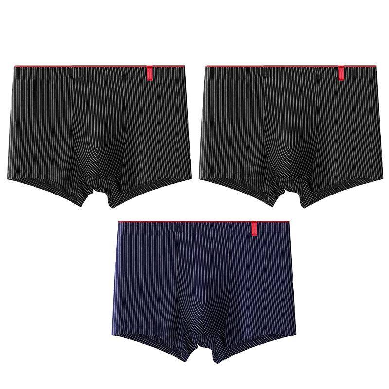 Herren Übergröße Slips Streifen Boxershorts Boxer Bequem Baumwolle Herren Slip Unterwäsche Shorts L-4XL 4XL rosa von Joom DACH