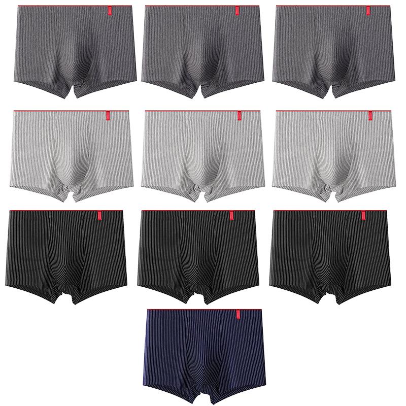 Herren Übergröße Slips Streifen Boxershorts Boxer Bequem Baumwolle Herren Slip Unterwäsche Shorts L-4XL XL von Joom DACH