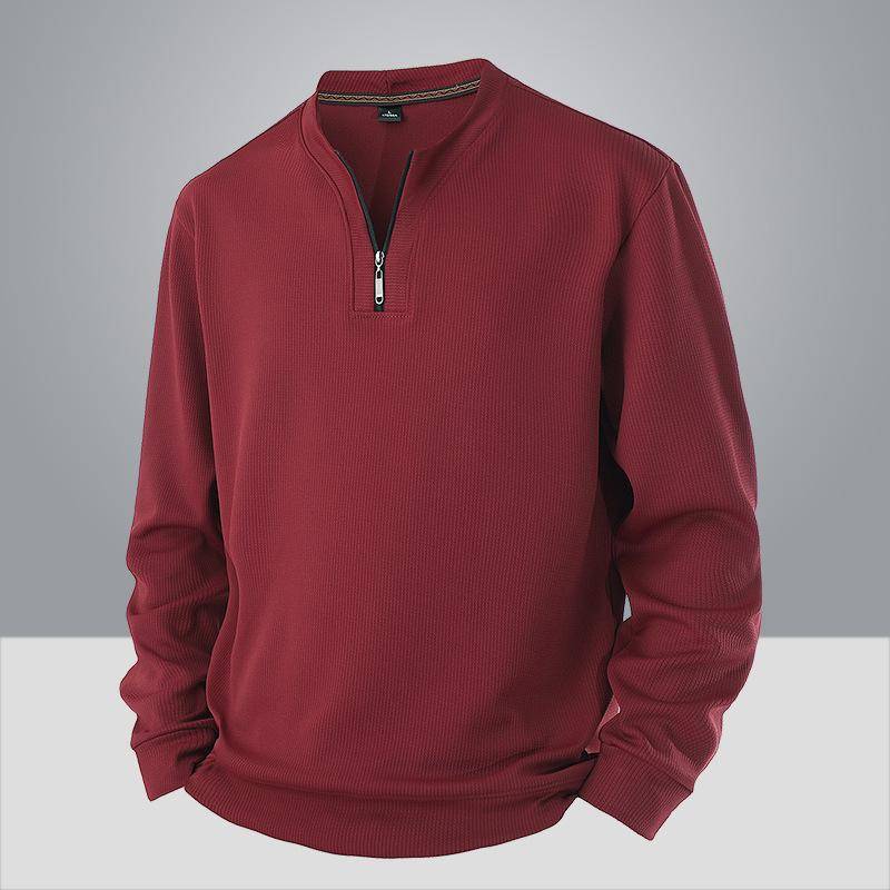 Herren Übergröße Sweatshirt mit halbem Reißverschluss - Weicher und hochwertiger Stoff Rundhals-Design locker lässig Sport Langarm 8XL von Joom DACH