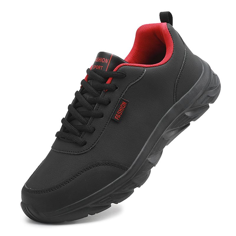 Herren Ultra Light Sneakers Plus Size Schuhe Laufschuhe Freizeitschuhe 46 schwarz/rot von Joom DACH