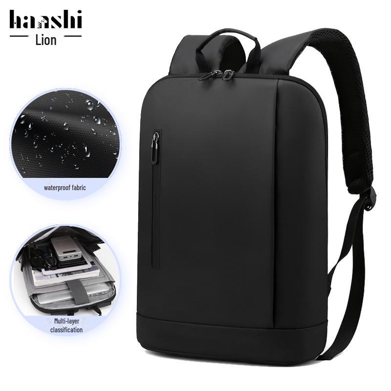 Herren Ultradünner Pendlerrucksack: 15  Laptop Aktentasche & Schultasche von Joom DACH