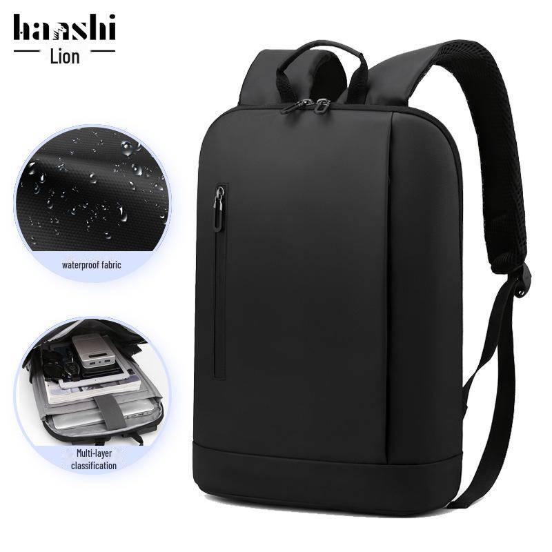 Herren Ultradünner Pendlerrucksack: 15  Laptop Aktentasche & Schultasche von Joom DACH