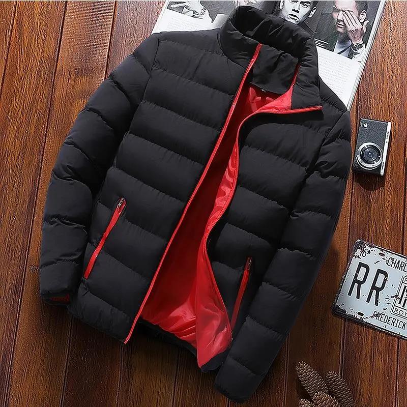 Herren Ultraleichte Daunenjacke Winter Wasserdichte und Winddichte Jacke Übergröße Warme Daunenjacke Slim Casual Jacke XXXXL schwarz von Joom DACH