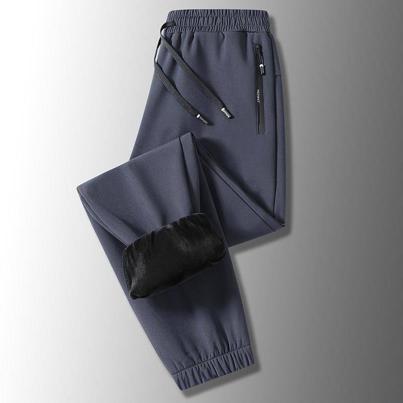 Herren Ultraweiche Wasserdichte & Winddichte Silberfuchs-Fleece-Sweathose, Größen L-8XL L von Joom DACH