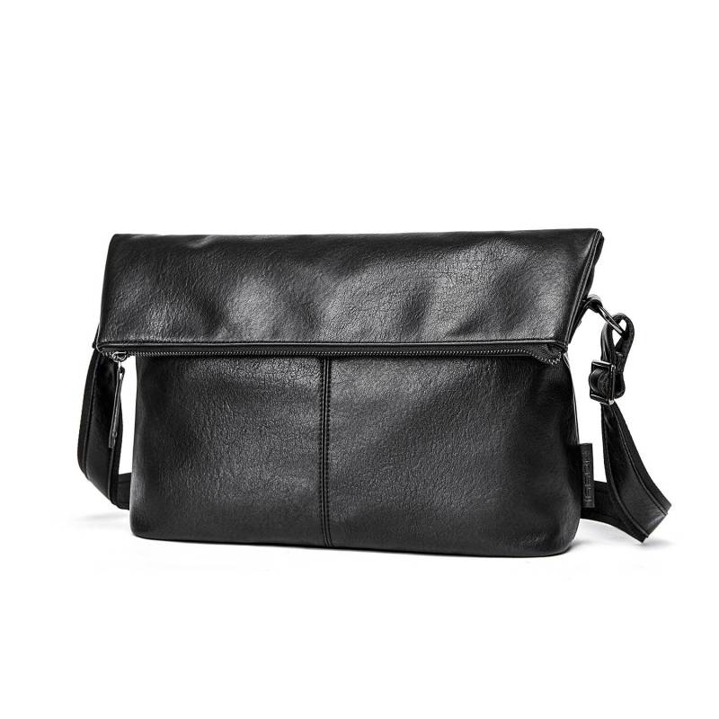 Herren Umhängetasche, Ein-Schulter-Tasche, Herbst Retro Postman Bag mit großem Fassungsvermögen, Herren Rucksack für den lässigen Pendelverkehr schwarz von Joom DACH