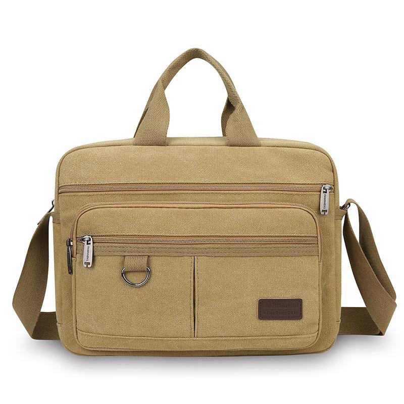 Herren Umhängetasche Canvas Schultertasche Sport Business Handtasche khaki von Joom DACH