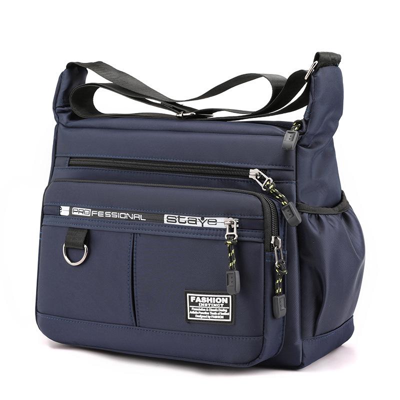 Herren Umhängetasche Oxford Tuch Casual Reise Umhängetasche Große Kapazität Mittleren Alters Kleine Quadratische Tasche Werkzeugtasche blau von Joom DACH