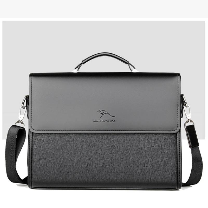 Herren-Umhängetaschen aus Leder, Herren-Business-Casual-Aktentaschen aus Leder, Herren-Ledertaschen, Cross-Body-Cross-Body-Handtaschen schwarz von Joom DACH