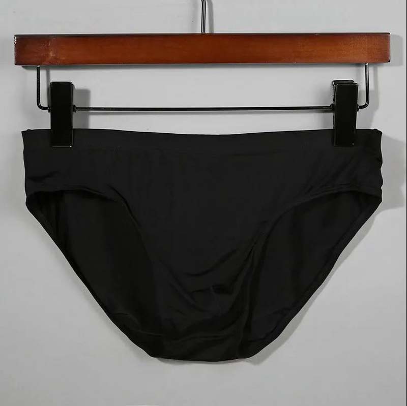 Herren-Unterhose aus Eisseide, große Größe, nahtlos, transparent XXL schwarz von Joom DACH