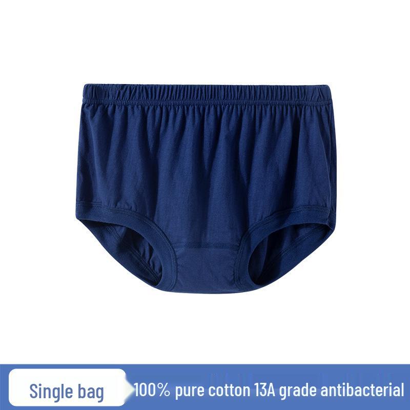 Herren Unterhosen aus reiner Baumwolle, antibakteriell, für Mittelalte und ältere Männer - Lockere Passform, Übergröße 2XL 120-140 lbs von Joom DACH