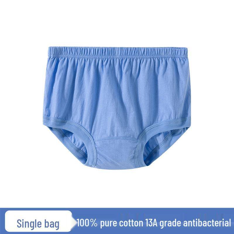 Herren Unterhosen aus reiner Baumwolle, antibakteriell, für Mittelalte und ältere Männer - Lockere Passform, Übergröße 2XL 120-140 lbs von Joom DACH