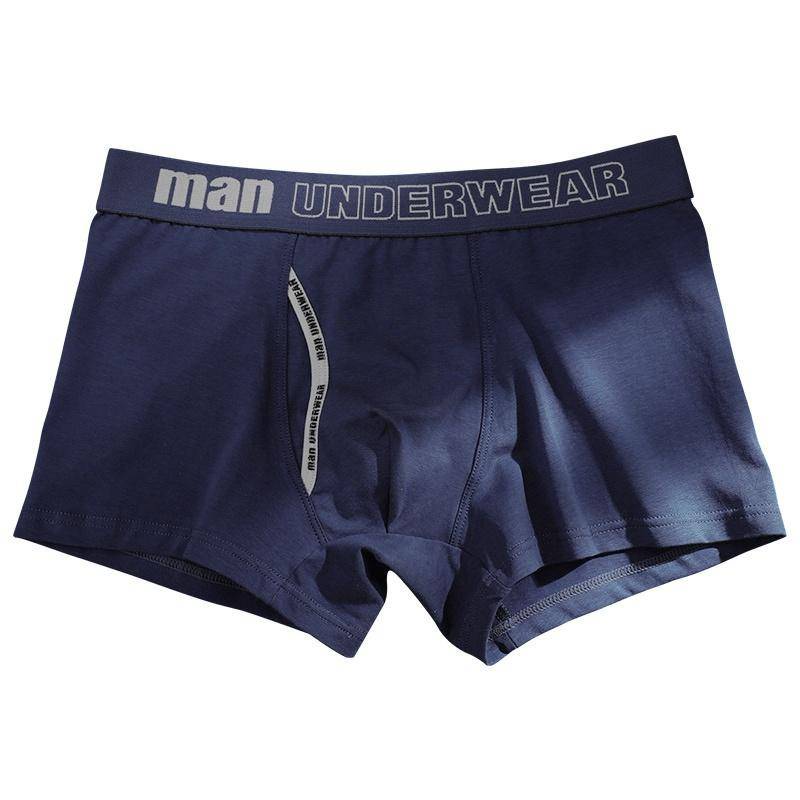 Herren Unterwäsche Herren Baumwollunterhosen Männliche Bequeme Shorts Neu Gentleman Uni Mode Buchstaben Atmungsaktive Boxershorts XL blau von Joom DACH
