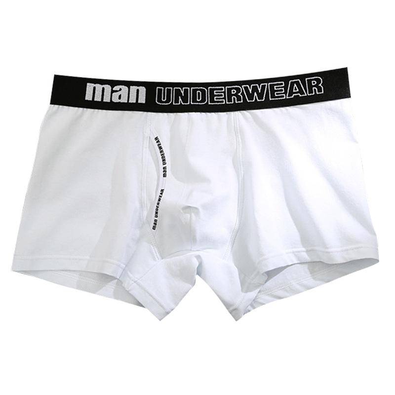 Herren Unterwäsche Herren Baumwollunterhosen Männliche Bequeme Shorts Neu Gentleman Uni Mode Buchstaben Atmungsaktive Boxershorts XL weiß von Joom DACH