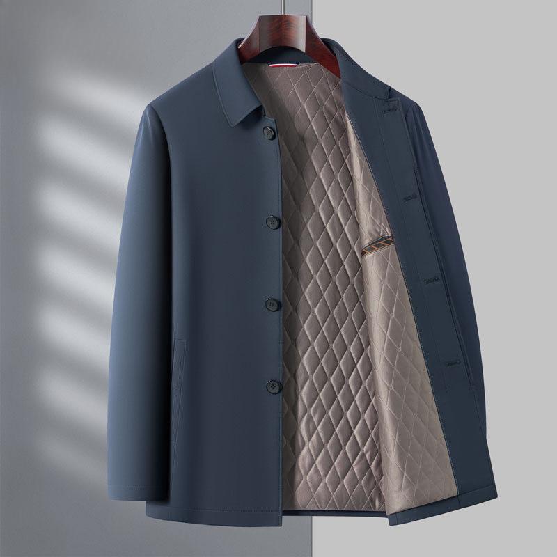 Herren Verdickter Baumwollmantel, Herbst und Winter Mittelalterlicher Papa Kälteschutz Baumwollmantel, Lässige Baumwolljacke 4XL von Joom DACH