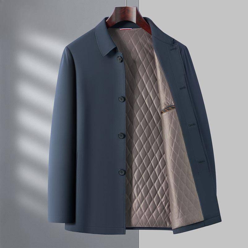 Herren Verdickter Baumwollmantel, Herbst und Winter Mittelalterlicher Papa Kälteschutz Baumwollmantel, Lässige Baumwolljacke 4XL von Joom DACH