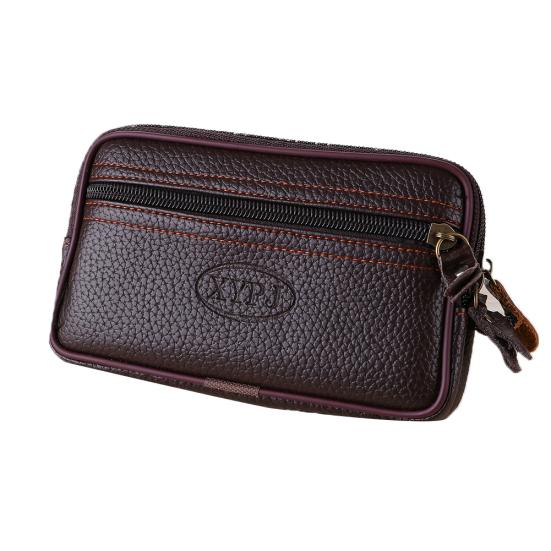 Herren Vintage Kunstleder Gürteltasche Gürteltasche Reisen Wandern Handyhalter Geldbörse braun von Joom DACH