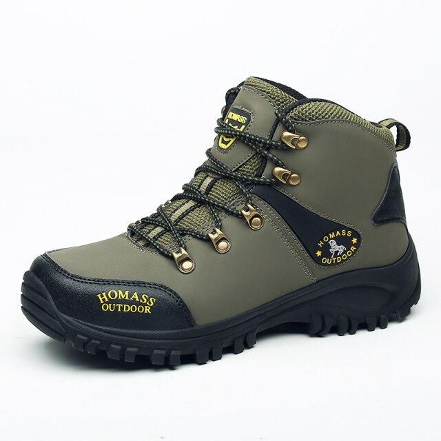 Herren Wanderschuhe Atmungsaktive Wasserdichte Stiefel Herbst Winter Neue Outdoor Kletterschuhe Rutschfeste Trekking Turnschuhe Für Männer 41 armee grüne von Joom DACH