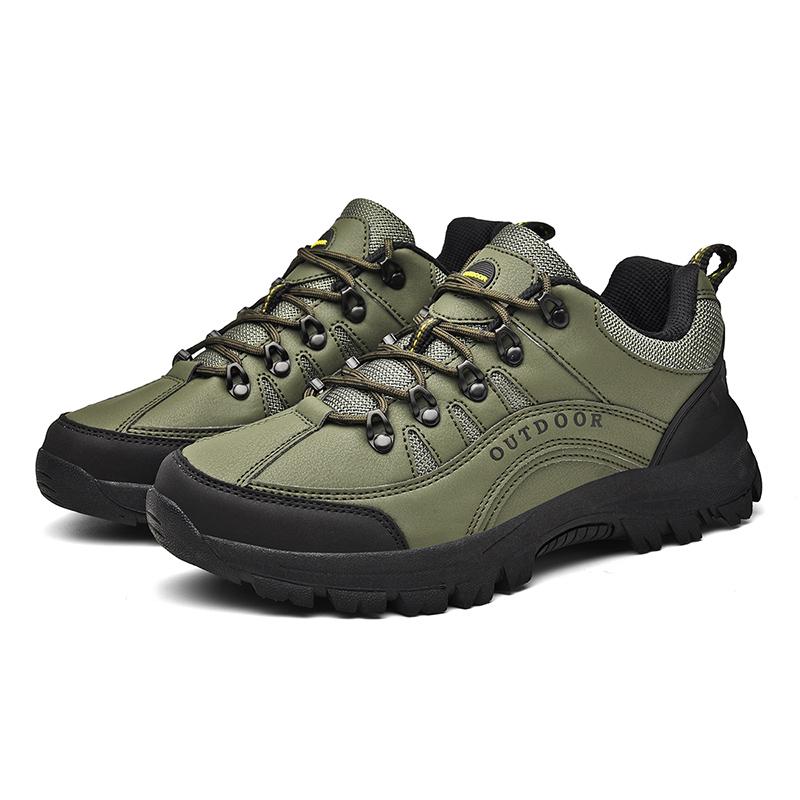 Herren Wanderschuhe Wildleder Leder Outdoor Schuhe Verschleißfeste Männer Trekking Wandern Jagd Taktische Turnschuhe Größe 38-49 44 grün von Joom DACH