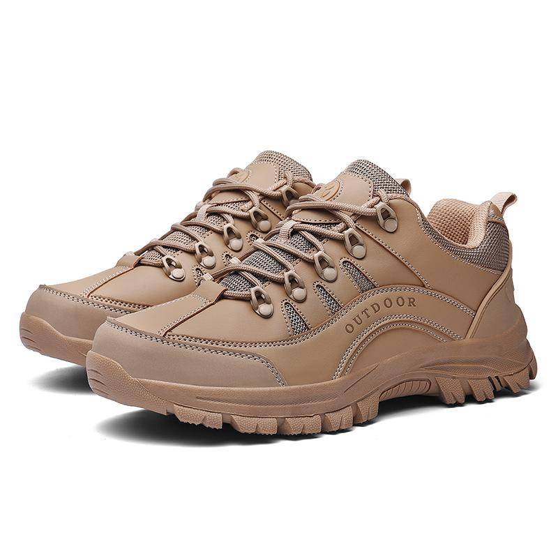 Herren Wanderschuhe Wildleder Leder Outdoor Schuhe Verschleißfeste Männer Trekking Wandern Jagd Taktische Turnschuhe Größe 38-49 46 sand von Joom DACH